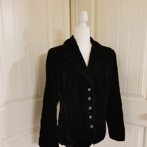 Lane Bryant Velvet Black Jacket size 20